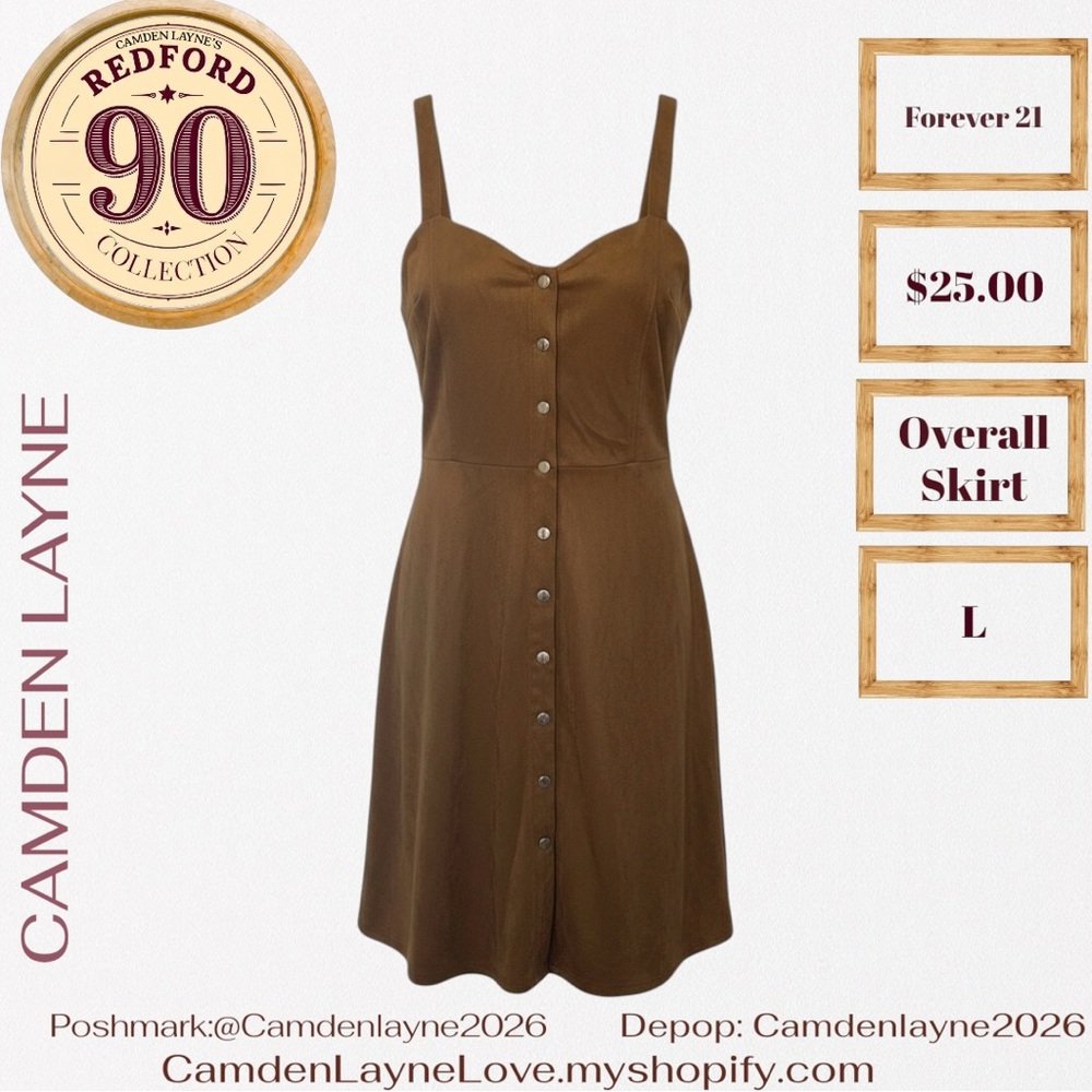 Forever 21 Tan Button-Front Mini Dress - Picture 3 of 6